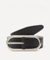 ACNE STUDIOS LOGO BUCKLE LEATHER BELT,000709713