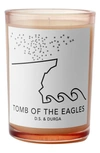 D.S. & DURGA TOMB OF THE EAGLES SCENTED CANDLE,DC155W/TOMB