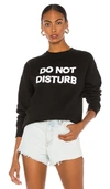 Departure Do Not Disturb Sweatshirt In Black