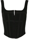 DION LEE CROPPED CORSET TOP