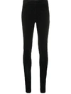Joseph Black Long-length Leggings In Black