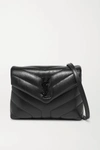 SAINT LAURENT LOULOU TOY QUILTED LEATHER SHOULDER BAG