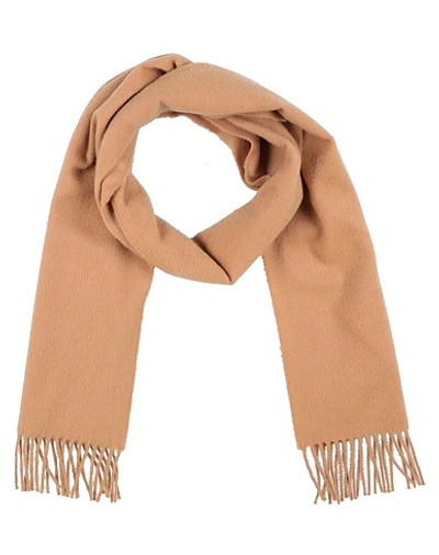 Johnstons Of Elgin Fringed Cashmere Scarf In Camel