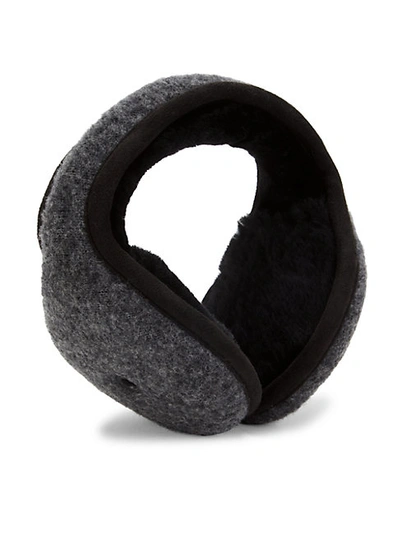 Ugg Shearling-lined Bluetooth Earmuffs In Navy