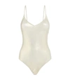 MELISSA ODABASH BORA BORA METALLIC SWIMSUIT,15797987