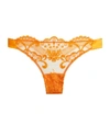 ID SARRIERI EMBROIDERED TULLE THONG,15801003