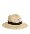 MAISON MICHEL STRAW VIRGINIE TRILBY HAT,15814262