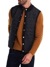Barbour Texture-blocked Gilet In Black