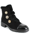 NANETTE LEPORE WOMEN'S IBIZA JEWEL BUTTONED LUG SOLE BOOTIES WOMEN'S SHOES