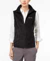 Columbia Plus Size Benton Springs Fleece Vest In Black