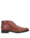 TOD'S TOD'S MAN ANKLE BOOTS BROWN SIZE 10 SOFT LEATHER,11923861WD 7