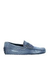 TOD'S TOD'S MAN LOAFERS BLUE SIZE 8 TEXTILE FIBERS,11926126QF 3