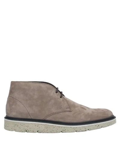 Hogan Ankle Boots In Grey