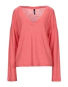Woolrich Sweaters In Coral