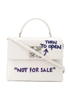 OFF-WHITE QUOTE-PRINT JITNEY 2.8 CROSSBODY BAG