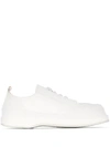 JACQUEMUS WHITE LES BASKETS SUEDE SNEAKERS