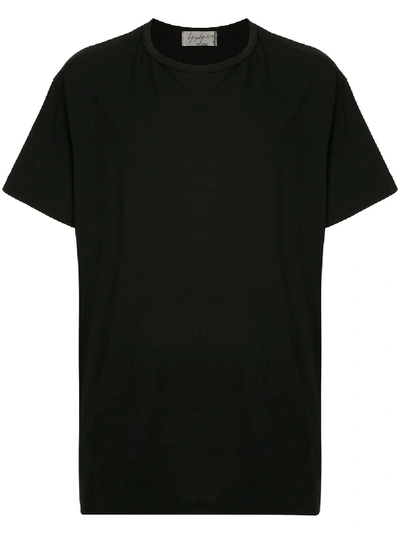 Yohji Yamamoto T-shirt Mit Rundhalsausschnitt In Black