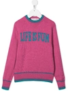 ALBERTA FERRETTI LIFE IS FUN INTARSIA JUMPER