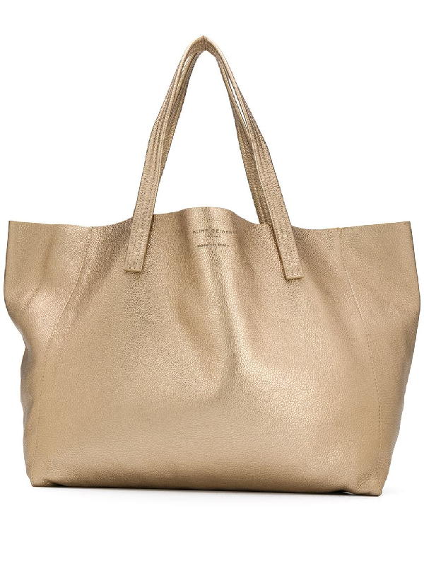 Kurt Geiger Violet Horizontal Tote Bag In Gold | ModeSens