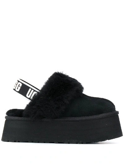 Ugg Sling-back Slipper Shoes In Black