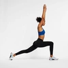 Nike Women's Dri-fit Rainbow-stripe Leggings In Black/clear