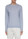 Vince Featherweight Striped Wool & Cashmere Sweater In Blue