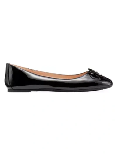 Kate Spade Women's Cambridge Patent Leather Ballet Flats In Black