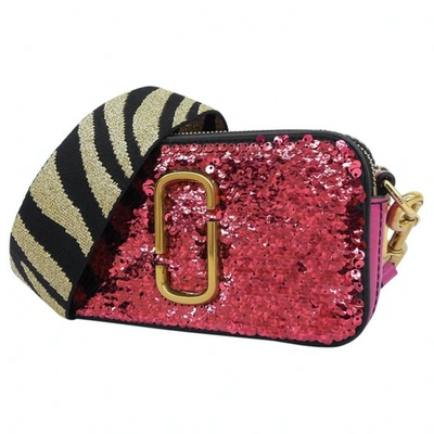 Pre-owned Marc Jacobs Snapshot Pink Glitter Handbag