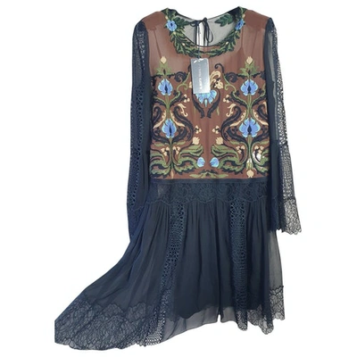 Pre-owned Alberta Ferretti Silk Mid-length Dress In Multicolour