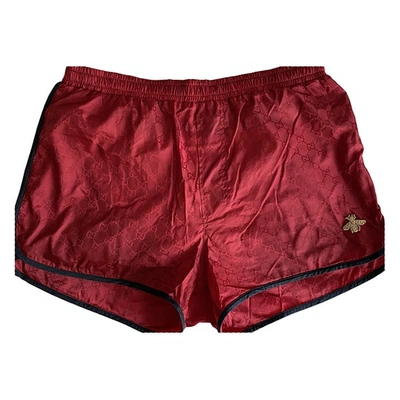 Pre-owned Gucci Red Swimwear