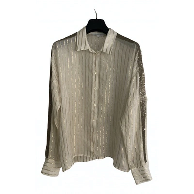 Pre-owned Patrizia Pepe Shirt In Ecru