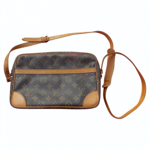 Pre-Owned Louis Vuitton Trocadéro Brown Cloth Handbag | ModeSens