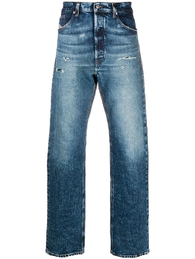 Diesel D-macs Straight Leg Jeans In Blue