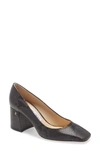 Jimmy Choo Dianne Snake Embossed Square Toe Pump In Dusk