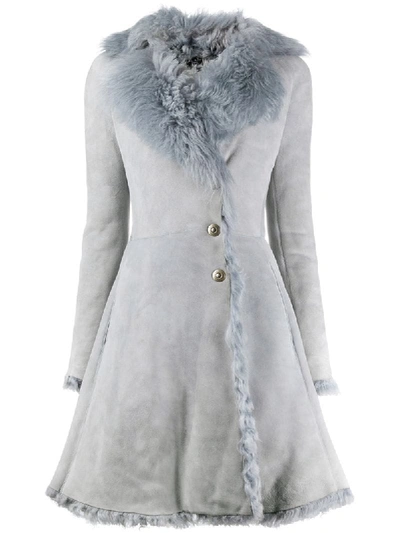 Pre-owned Alaïa 1990s A-line Coat In Grey