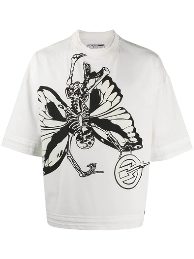 Formy Studio Expecting To Fly Crew Neck T-shirt In White