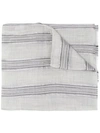 BRUNELLO CUCINELLI STRIPED LIGHTWEIGHT SCARF