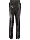 Y/PROJECT TULLE-PANEL TAILORED TROUSERS