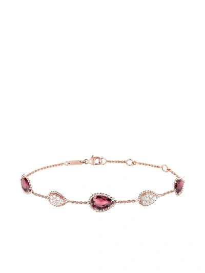 Boucheron 18kt Rose Gold Serpent Boheme Bracelet In Pink