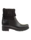 MONCLER BLACK GINETTE ANKLE BOOT,11492500