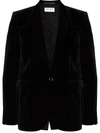 SAINT LAURENT SINGLE-BREASTED VELVET BLAZER