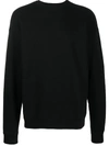 A-cold-wall* A Cold Wall Essentials Crewneck Sweatshirt With Logo Embroidery In Black