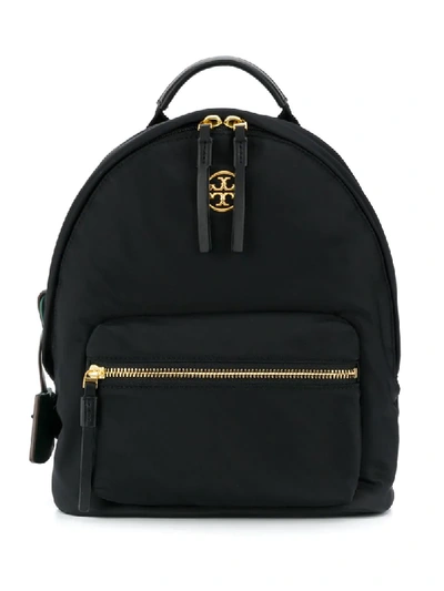 Tory Burch Branded Backpack In Black
