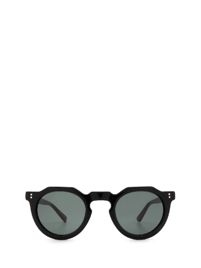 Lesca Picas Noir Sunglasses In Black