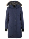 Canada Goose Shelburne Parka With Coyote Fur In Atlantic Navy