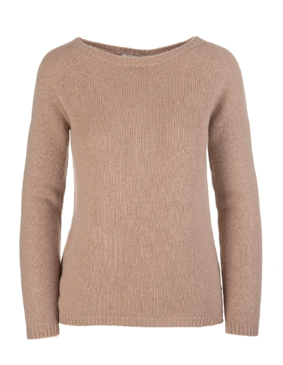 Max Mara Giorgio Pullover In Camel Color In Beige,brown