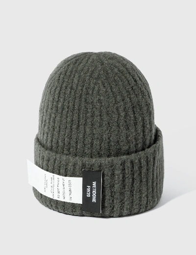 We11 Done Felted Knit Long Beanie In Grey