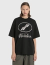 We11 Done We11done Black Reflective Logo T-shirt In Black
