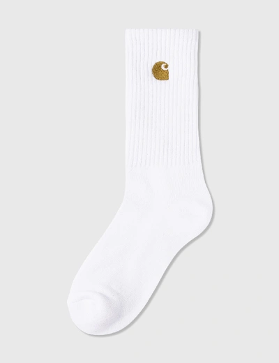 Carhartt Embroidered Logo Socks In White