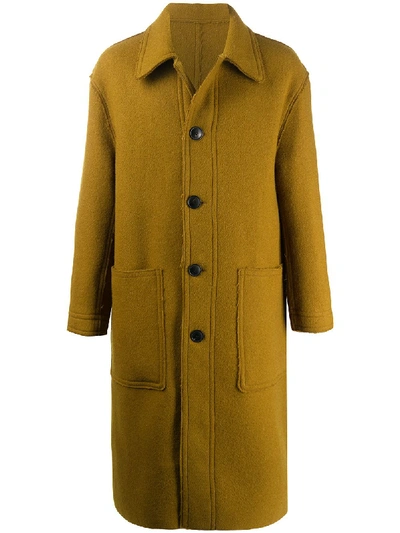 Ami Alexandre Mattiussi Mid-length Oversize Car Coat In Green